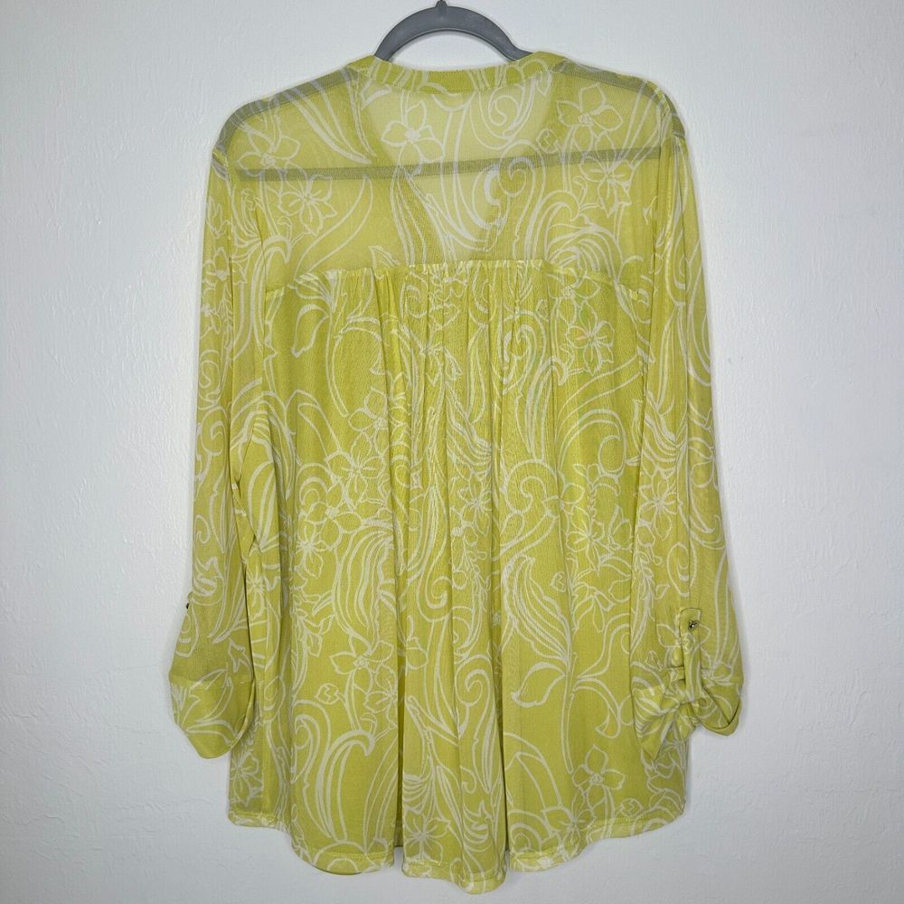 Juniper & Lime Womans Lined Sheer Tab Sleeve 1/4 … - image 5